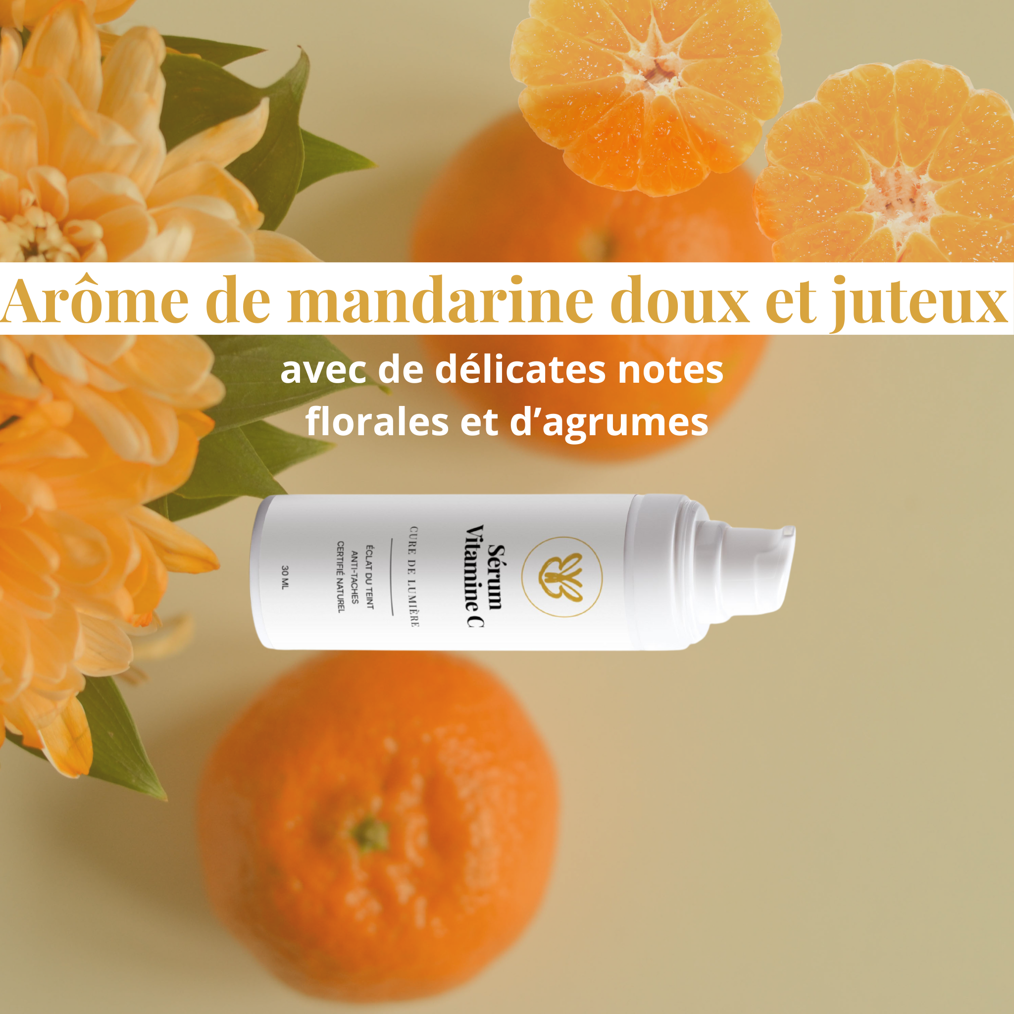 Arôme de mandarine doux et juteux
