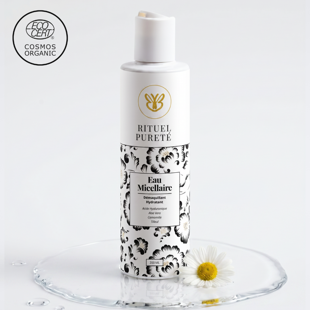 Eau micellaire hydratante naturelle pour peaux matures