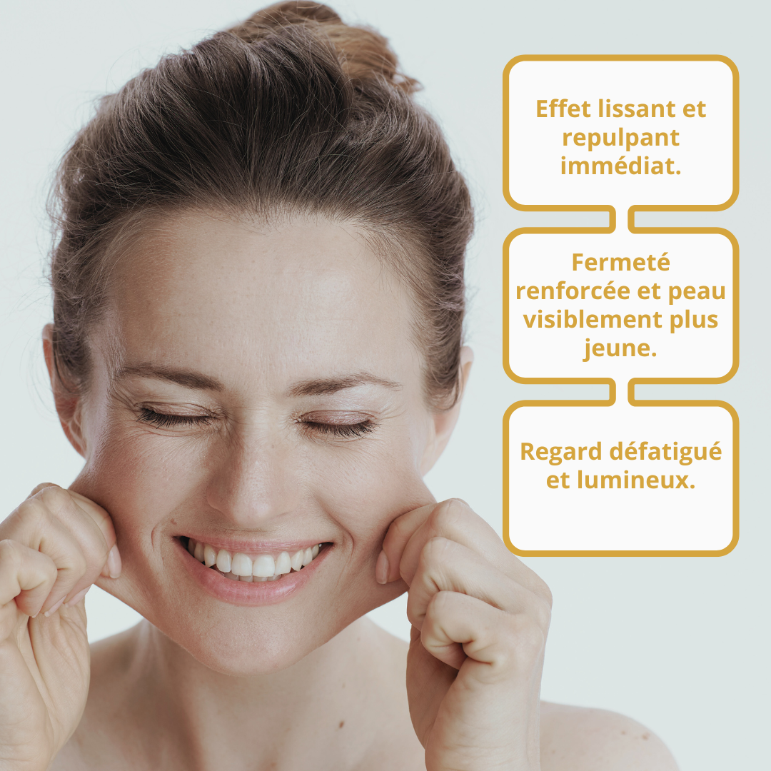 Peau repulpée, lisse et lumineuse