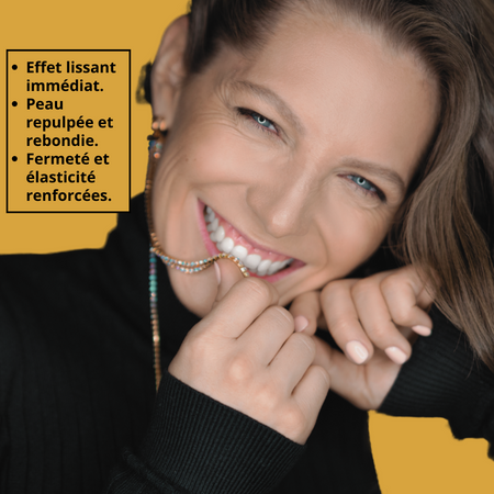 Peau lissée et raffermie en quelques jours