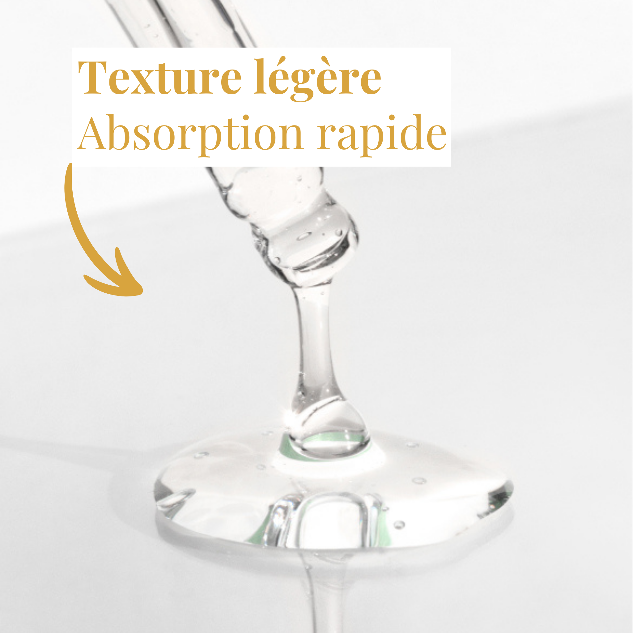 Application du sérum pour un teint uniforme