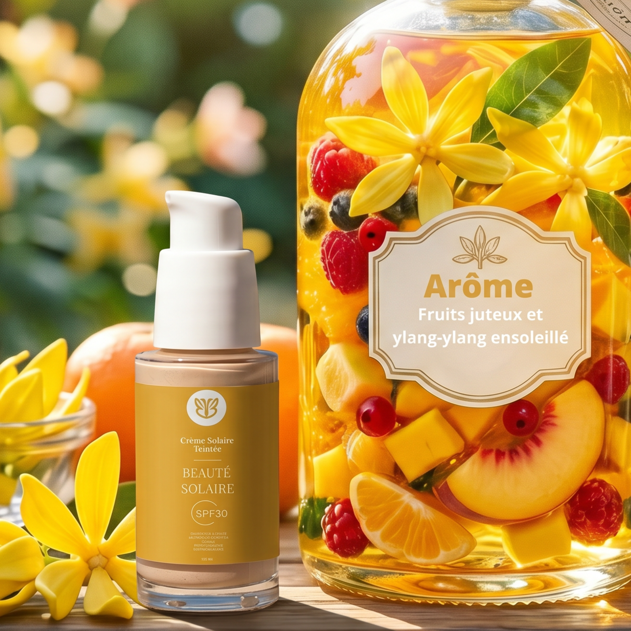 Beauté Solaire Teintée SPF 30 pour peaux matures offrant protection solaire et teint unifié