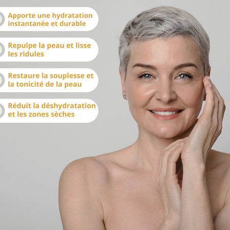 Peau apaisée et intensément hydratée