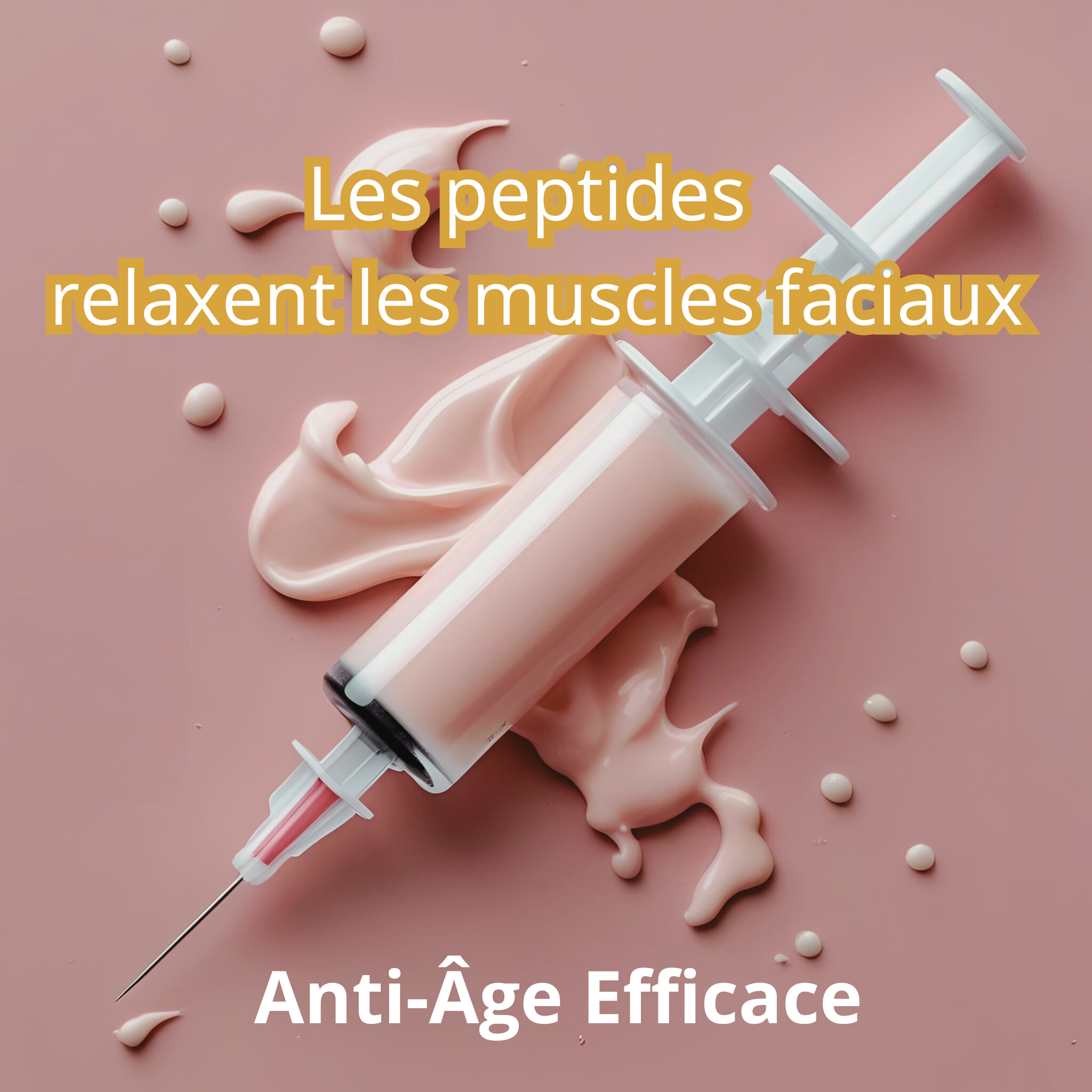 Les peptides relaxent les muscles faciaux et détendent les traits
