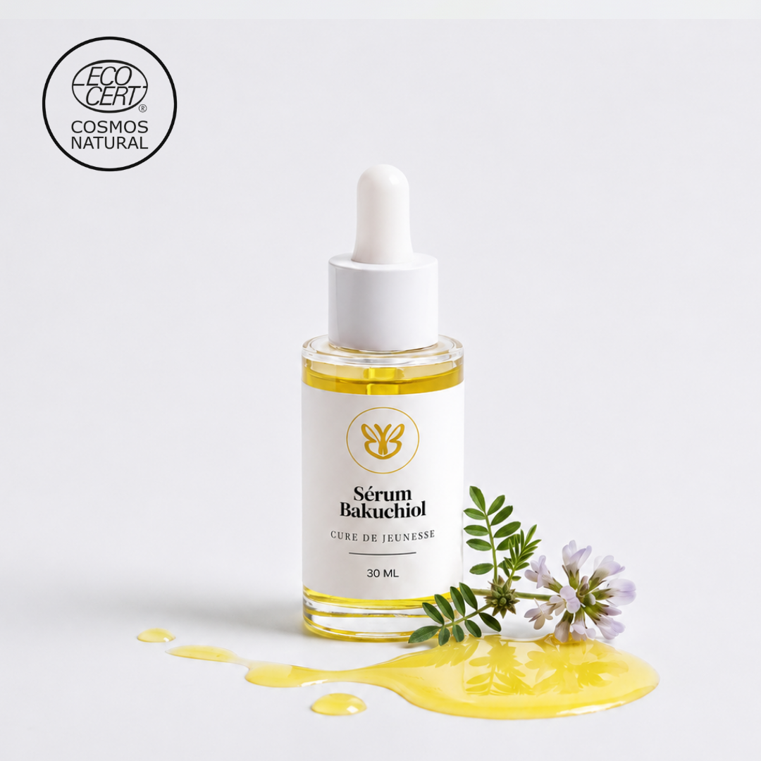 Sérum au bakuchiol pour lisser les rides des peaux matures